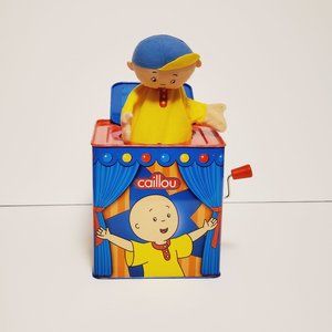 Caillou Hand Crank Metal Jack In The Box Music Box